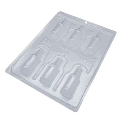 Mini Beer Bottle Chocolate Mould - 3 piece - Click Image to Close